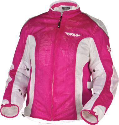 Fly Racing - Fly Racing CoolPro II Ladies Mesh Jacket - 477-8028-6 - Pink/White - 2W