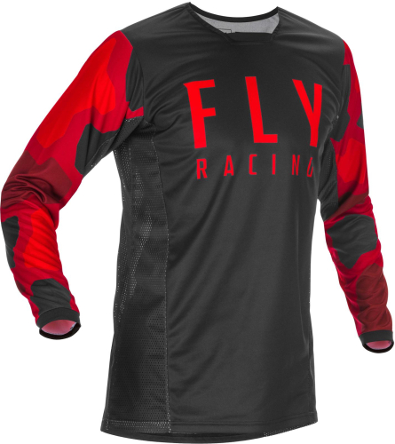 Fly Racing - Fly Racing Kinetic K221 Youth Jersey - 374-522YX - Red/Black - X-Large