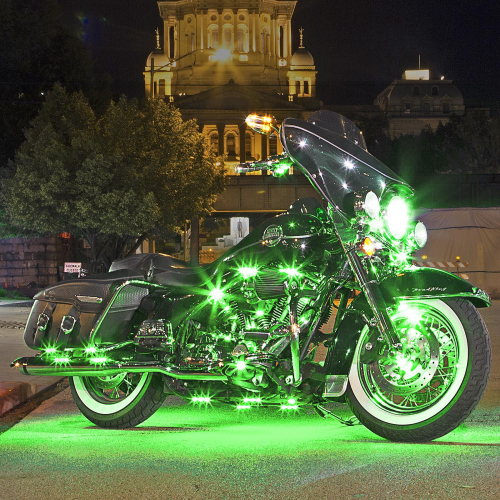 XK Glow - XK Glow Motorcycle LED Accent Light Kit - Green - XK034001-G