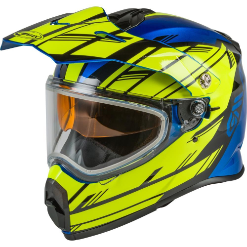 G-Max - G-Max AT-21S Epic Helmet - G2211046 - Blue/Hi-Vis/Black - Large