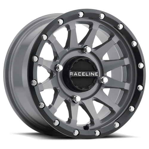 Raceline - Raceline Trophy Wheel - 14x7 - 5+2 Offset - 4/137 - Black/Gray - A95SG-47037+10