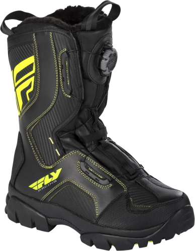 Fly Racing - Fly Racing Boa Marker Boots - 361-96414 - Black/Hi-Vis - 14