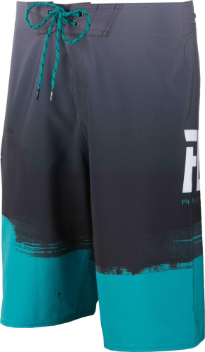 Fly Racing - Fly Racing Paint Slinger Board Shorts - 353-19530 - Black/Teal - 30