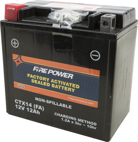 Fire Power - Fire Power Factory Activated Maintenance Free Sealed Battery - CTX14H (FA)