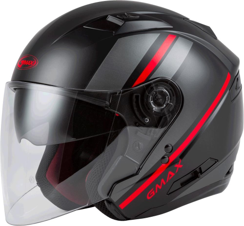 G-Max - G-Max OF-77 Reform Helmet - O1776328 - Matte Black/Red/Silver - 2XL