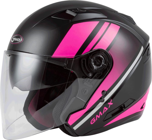 G-Max - G-Max OF-77 Reform Helmet - O1776347 - Matte Black/Pink/Silver - X-Large