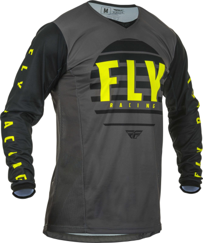 Fly Racing - Fly Racing Kinetic K220 Jersey - 373-525L - Black/Gray - Large