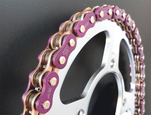 EK Chain - EK Chain 530 ZVX3 Series ZX-Ring Chain - 160 Links - Purple - 530ZVX3-160/AP/.MLJ