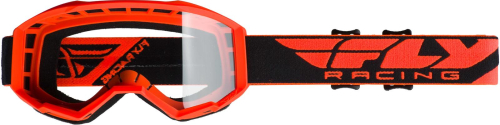 Fly Racing - Fly Racing Focus Youth Goggles - 37-5128 - Orange / Clear Lens - OSFM