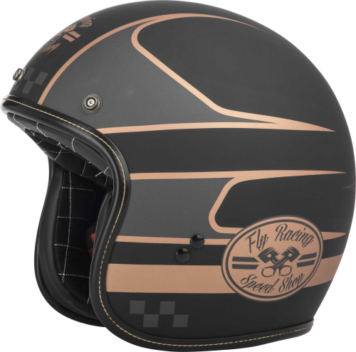 Fly Racing - Fly Racing .38 Wrench Helmet - 73-8237-4 - Black/Copper - X-Small