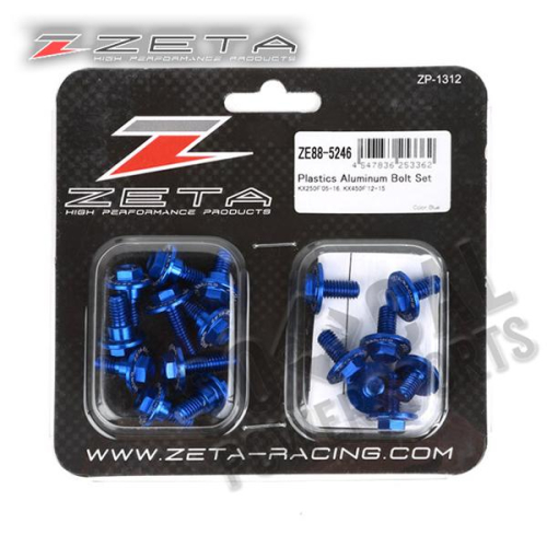 ZETA - ZETA Aluminum Body Bolt Kit - Blue - ZE88-5246