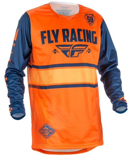 Fly Racing - Fly Racing Kinetic Era Jersey - 371-428S - Orange/Navy - Small