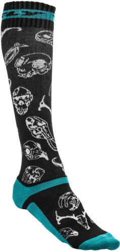 Fly Racing - Fly Racing MX Pro Socks - Thin - 350-0419L - Teal/Black - Lg-XL