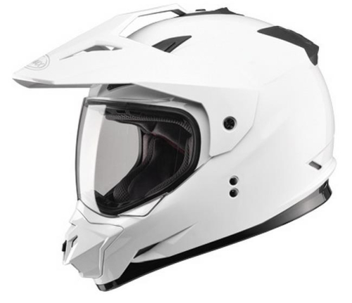 G-Max - G-Max GM11D Dual Sport Solid Helmet - G5115018 - White - 2XL