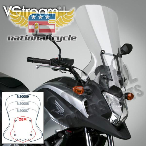 National Cycle - National Cycle VStream+ Windshield - 22.00in. - Clear - N20009