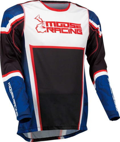 Moose Racing - Moose Racing Agroid Jersey - 2910-7404 - Red/White/Blue - Large