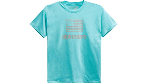 Alpinestars - Alpinestars Flag T-Shirt - 1213726207206M - Aqua - Medium