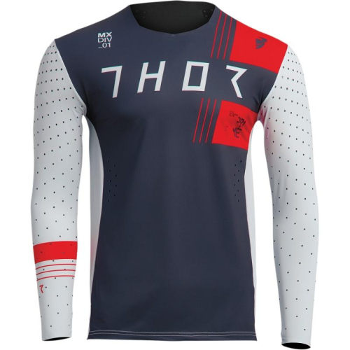 Thor - Thor Prime Strike Jersey - 2910-6933 - Midnight/Red/White - X-Large