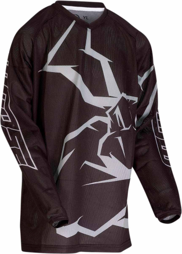 Moose Racing - Moose Racing Agroid Mesh Youth Jersey - 2912-1994 - Black/Gray - Medium