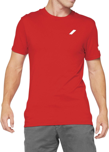 100% - 100% Tiller T-Shirt - 32133-003-11 - Red - Medium