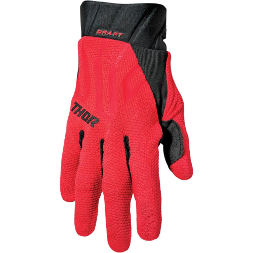 Thor - Thor Draft Gloves - 3330-6789 - Red/Black - Small