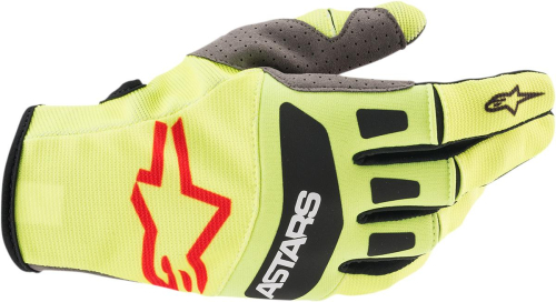 Alpinestars - Alpinestars Techstar Gloves - 3561021-503-XL - Yellow Fluo/Black/Bright Red - X-Large