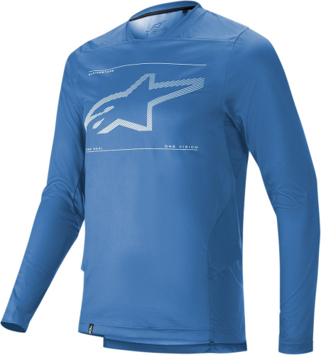 Alpinestars - Alpinestars Drop 6.0 Long Sleeve Jersey - 1766420-7310-LG - Mid Blue - Large