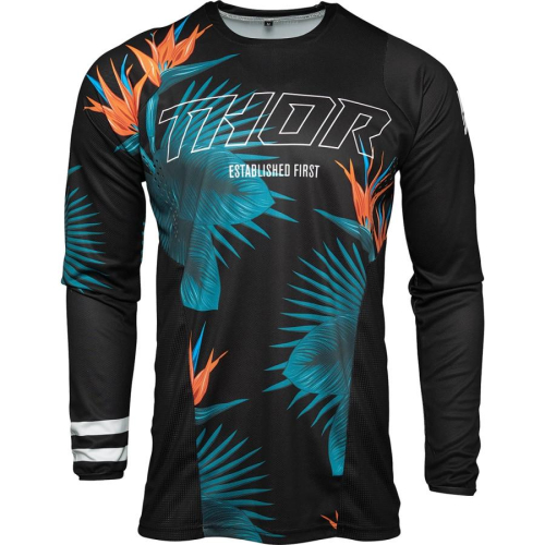 Thor - Thor Pulse Tropix Jersey - 2910-6215 - Black/White - 3XL