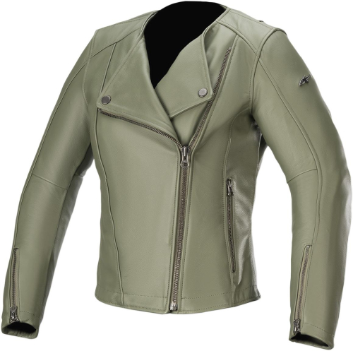 Alpinestars - Alpinestars Alice Leather Womens Jacket - 3115020-608-38 - Military Green - 24