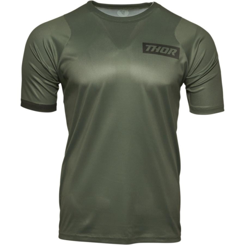 Thor - Thor Assist Short Sleeve Jersey - 5120-0039 - Army Green - Small