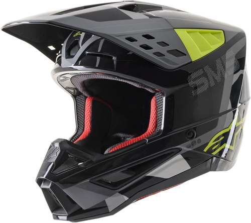 Alpinestars - Alpinestars SM5 Rover Helmet - 8303921-1592-2X - Anthracite/Yellow Flourescent/Gray Camo Glossy - 2XL