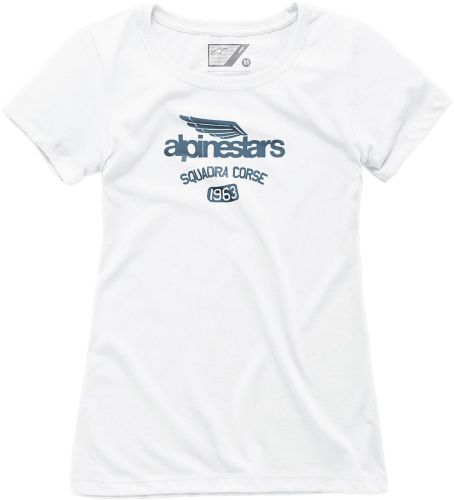 Alpinestars - Alpinestars Winged Team Womens T-Shirt - 1W19-73000-20-S - White - Small