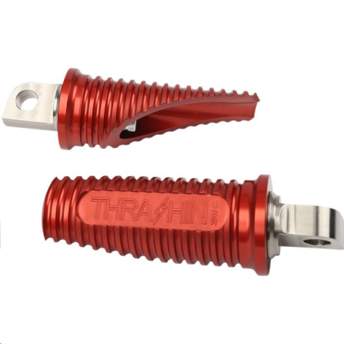 Thrashin Supply Company - Thrashin Supply Company Canyon Male-Mount Footpegs - Red Anodized - TSC-2018-2-D