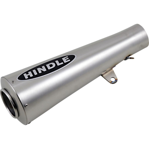 Hindle - Hindle Megaphone Muffler - 12in. Short with Classic Tip - Satin Stainless Steel - SSMEGA2SCT