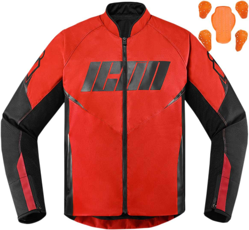 Icon - Icon Hooligan Jacket - 2820-5305 - Red - Large