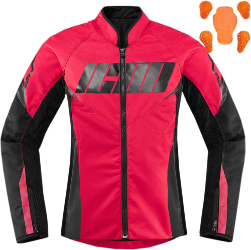 Icon - Icon Hooligan Womens Jacket - 2822-1343 - Rouge - X-Small