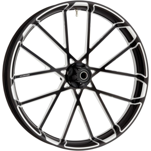 Arlen Ness - Arlen Ness Forged Aluminum Front Wheel - Single Disc ABS - 21in. 3.50in. - Procross Black - 10101-204-6010