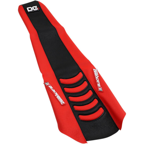 Blackbird Racing - Blackbird Racing Double Grip 3 Seat Cover - Black/Red - 1148HUS