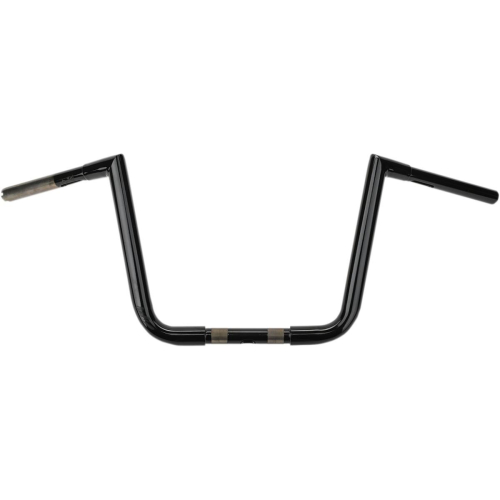 Baron Custom Accessories - Baron Custom Accessories 1-1/4in. Twin Peak Handlebar - 12in. Rise - Gloss Black - BA-7376-12B