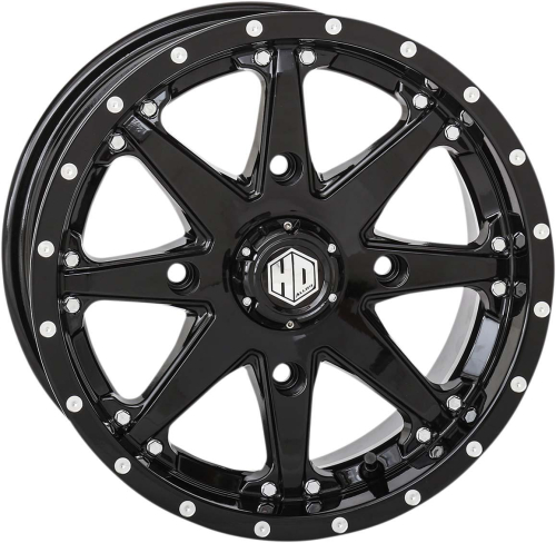 STI - STI HD10 Alloy Front/Rear Wheel - 14x7 - 5+2 Offset - 4/110 - Gloss Black - 14HD1020