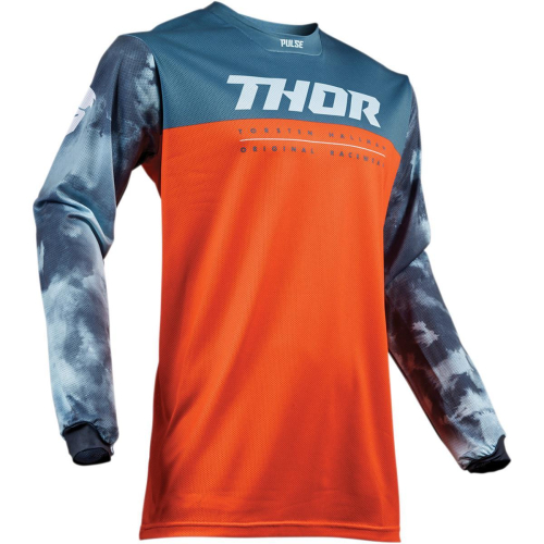 Thor - Thor Pulse Air Acid Youth Jersey - 2912-1629 - Red Orange/Slate - Small