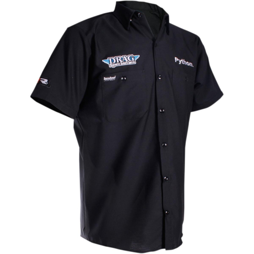 Throttle Threads - Throttle Threads Drag Specialties Short-Sleeve Shop Shirt - DRG26S24BK2R - Black - 2XL