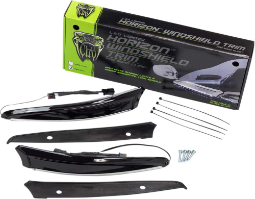 Ciro - Ciro Horizon LED Windshield Trim - Black LED - 11051