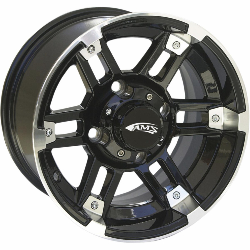 AMS - AMS Roll N 104 Wheel - 14x7 - 2+5 Offset - 4/110 - Machined Black - 0230-0747