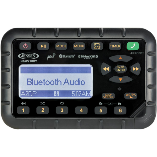 JENSEN - Jensen JHD916BT Heavy Duty Bluetooth Weatherproof Mini Radio - JHD916BT