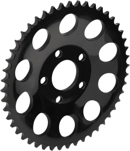 Drag Specialties - Drag Specialties 530 Chain Conversion Rear Sprocket - .46in. Dished - 48T - Gloss Black - 1210-1837