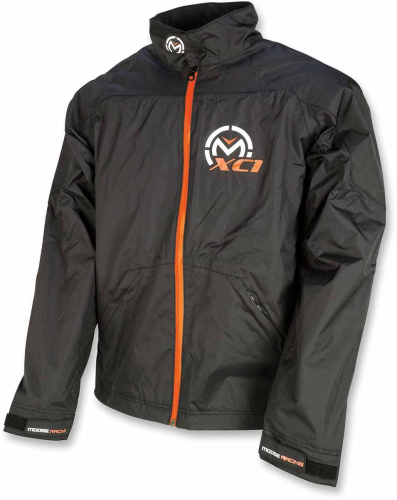 Moose Racing - Moose Racing XC1 Youth Rain Jacket - 2922-0067 - Black - 7/8