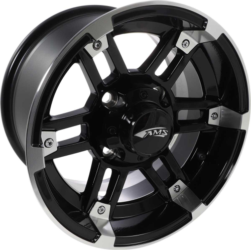 AMS - AMS Roll N 104 Wheel - 12x7 - 5+2 Offset - 4/110 - Machined Black - 2709-031AB