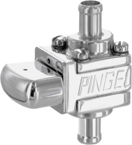 Pingel - Pingel Guzzler Fuel Valve - 5/16in. In-Line - Polished - GV55GP