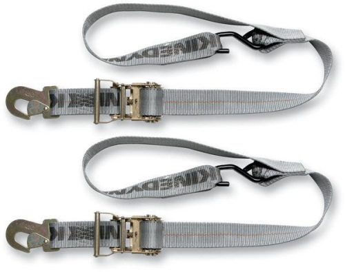 SteadyMate - SteadyMate Cinchtite 6 Tie-Downs with Military Snap Hooks and Built-In Soft Loops - 2in. x 6ft. - 15470